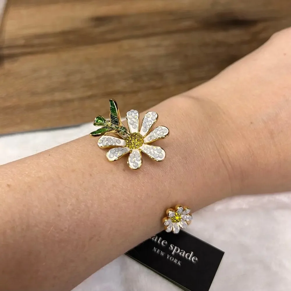 NWT Kate Spade Dazzling Daisy Flex Cuff
